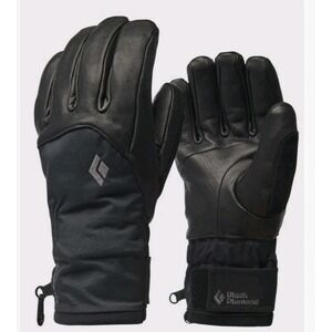 Black Diamond Freeride Series Legand Black Gloves Leather Gortex MRSP $160